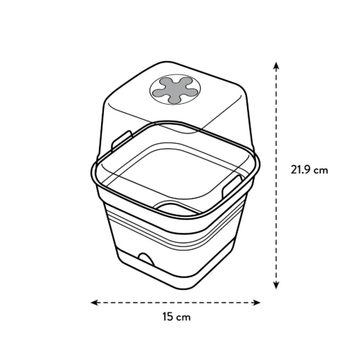 GROWPOT ALLIN1 15 LEAF GREEN