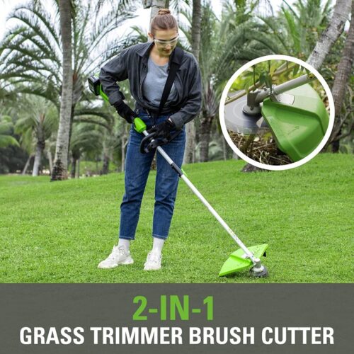 Trimmer 2x24 volt incl 2x4Ah accu en dual lader