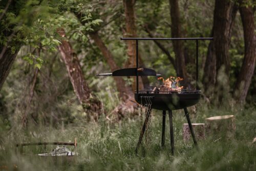 Barebones Cowboy Fire Pit Grill Systeem