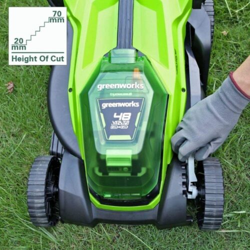 Grasmaaier 36cm 2x24 volt incl 2x4Ah accu en dual lader