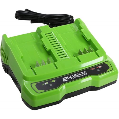 Greenworks 24 volt twinport-oplader 4ah