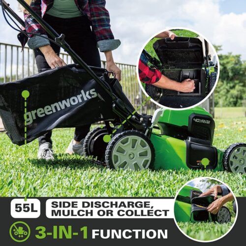 Greenworks 2×24 volt accu Grasmaaier 46 cm