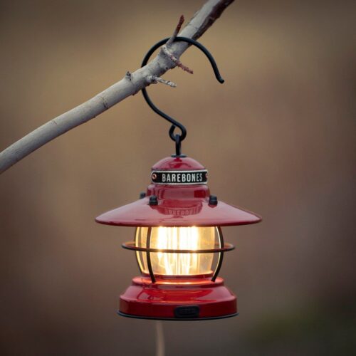 Barebones Mini Edison lamp rood