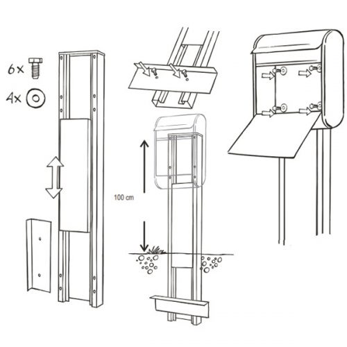 Standaard Allux 1001, wit