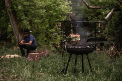 Barebones Cowboy Fire Pit Grill Systeem